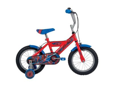 Spider-Man Kinderfiets - Jongens - 14 inch - Blauw Rood - Twee handremmen